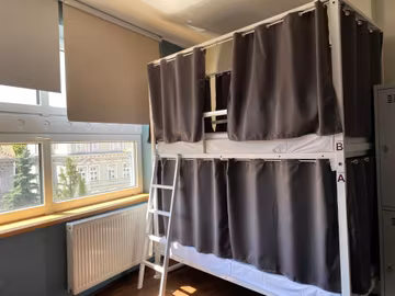 Bed in 6-Bed Mixed Dorm Shared Bathroom